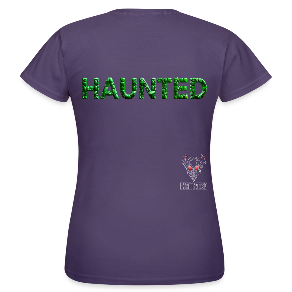 Women T-Shirt Emerald Gem Elixir - Dunkellila
