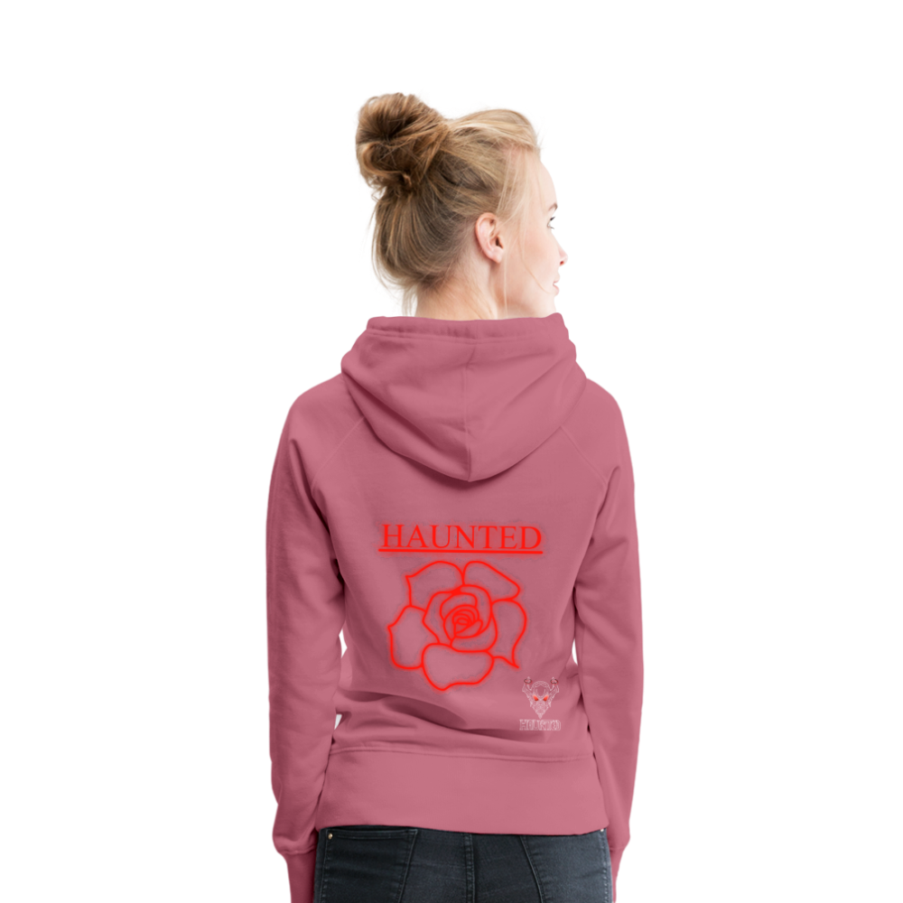 Women Hoodie Red Neon Rose - Malve