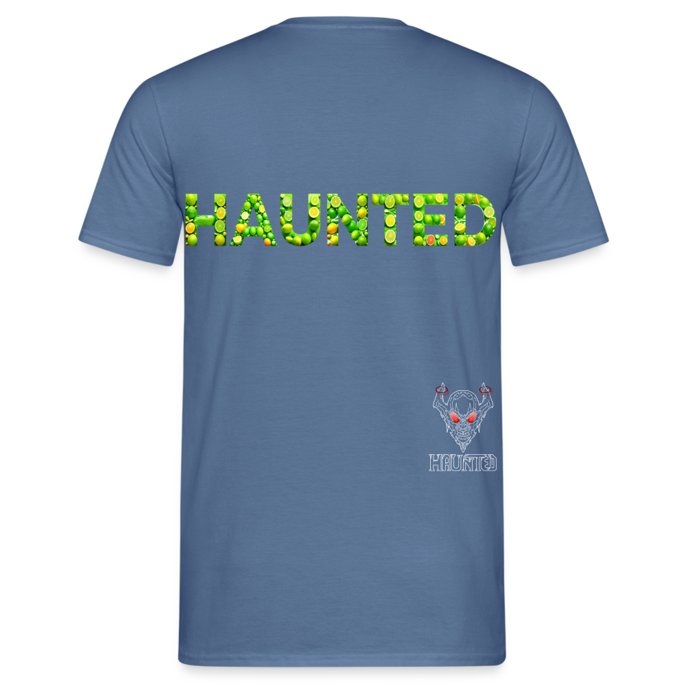 Männer T-Shirt Citrus Burst Splash - Taubenblau 