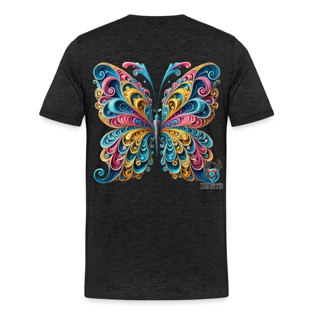 Men T-Shirt Whimsical Butterfly Harmony - Anthrazit