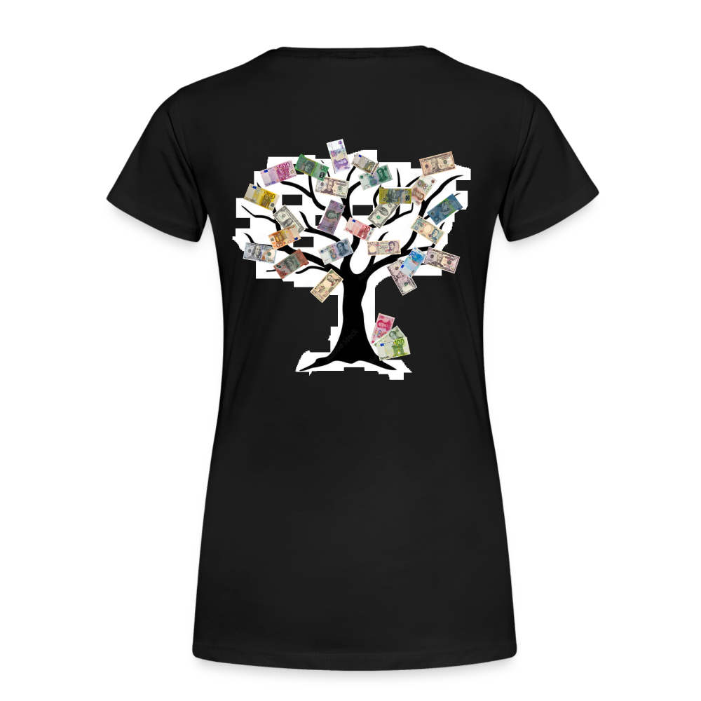 Women T-Shirt Money Tree - Schwarz