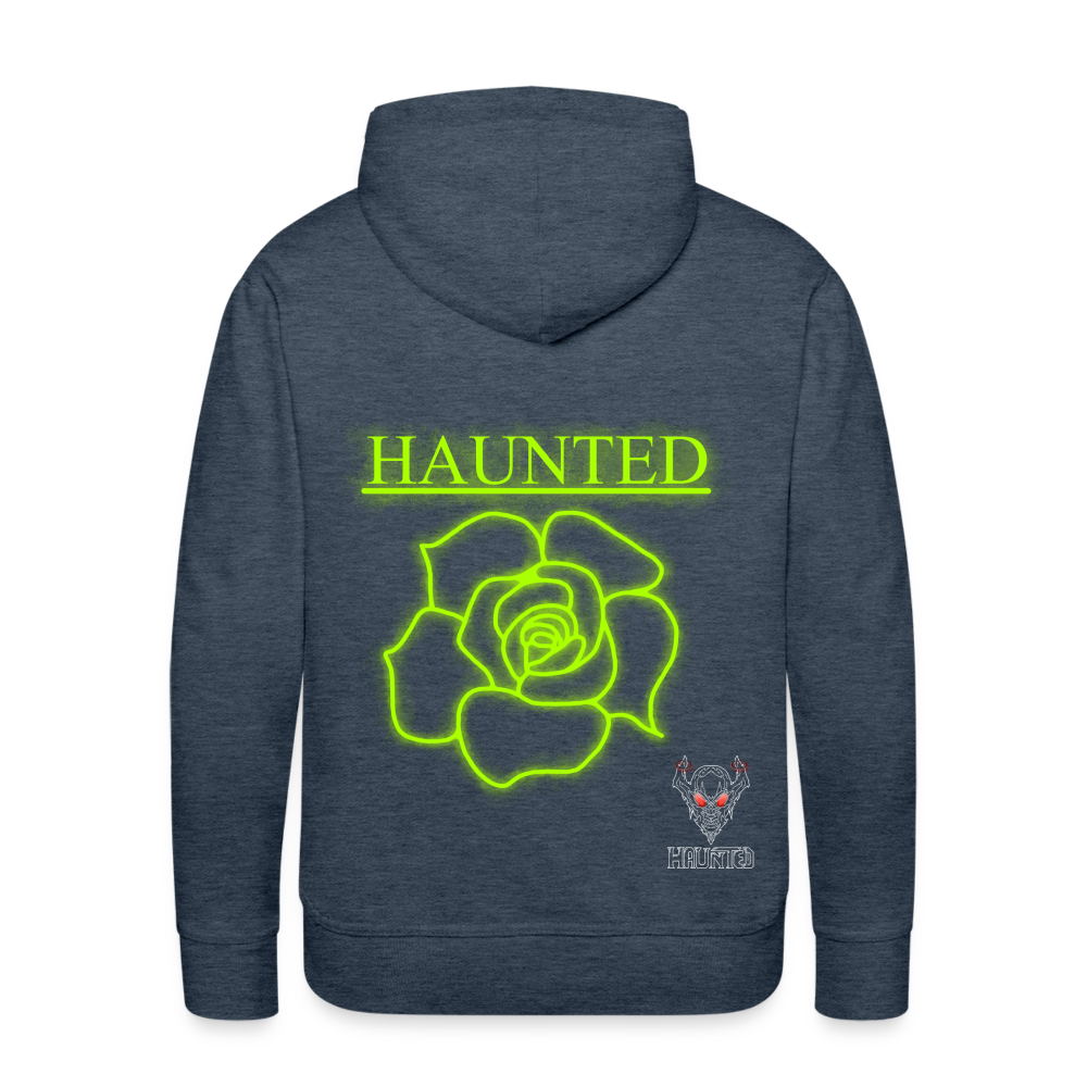 Men Hoodie Poison Neon Rose - Jeansblau
