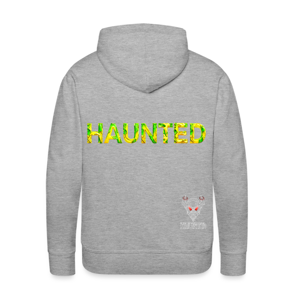 Men Hoodie Citrus Jungle Splash - Grau meliert