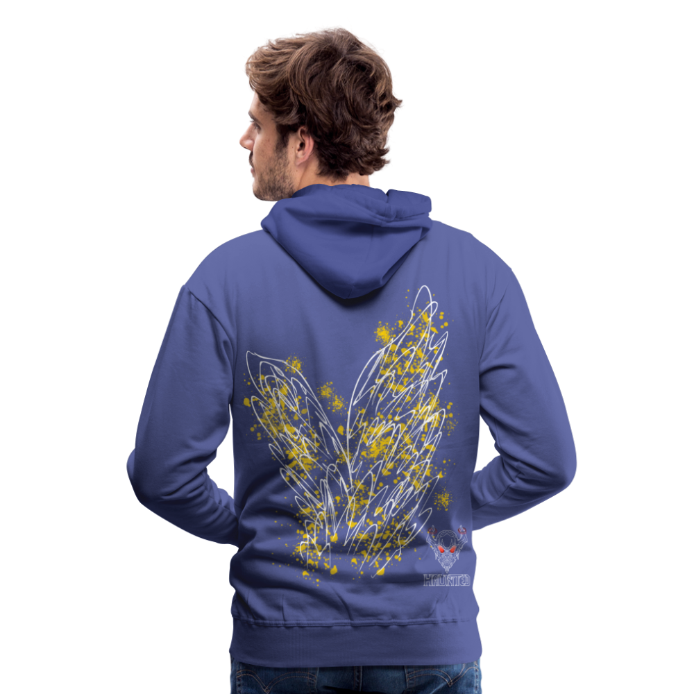 Men Hoodie Yellow Wings - Königsblau