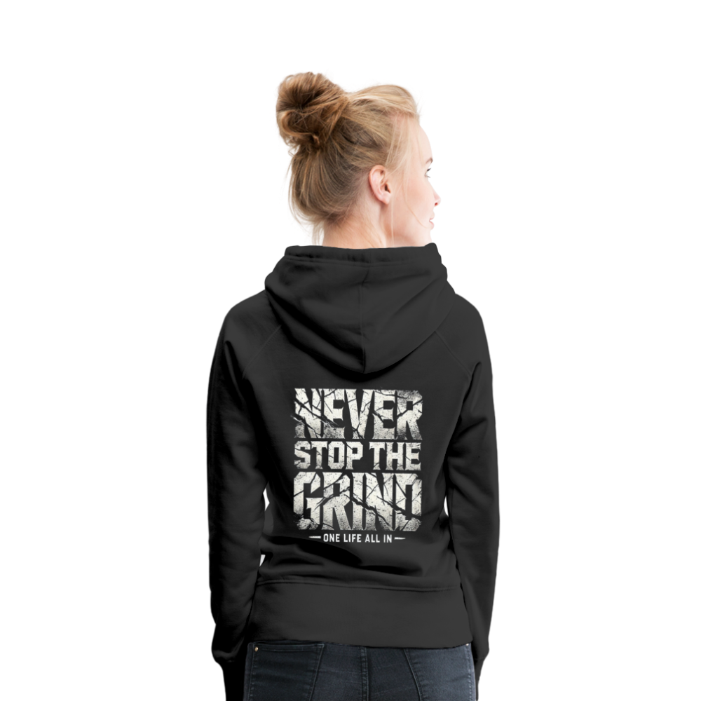 Women Hoodie Never Stop The Grind - Schwarz