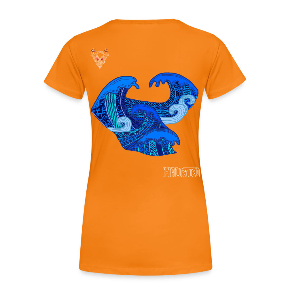 Woman T-Shirt Waves Light - Orange