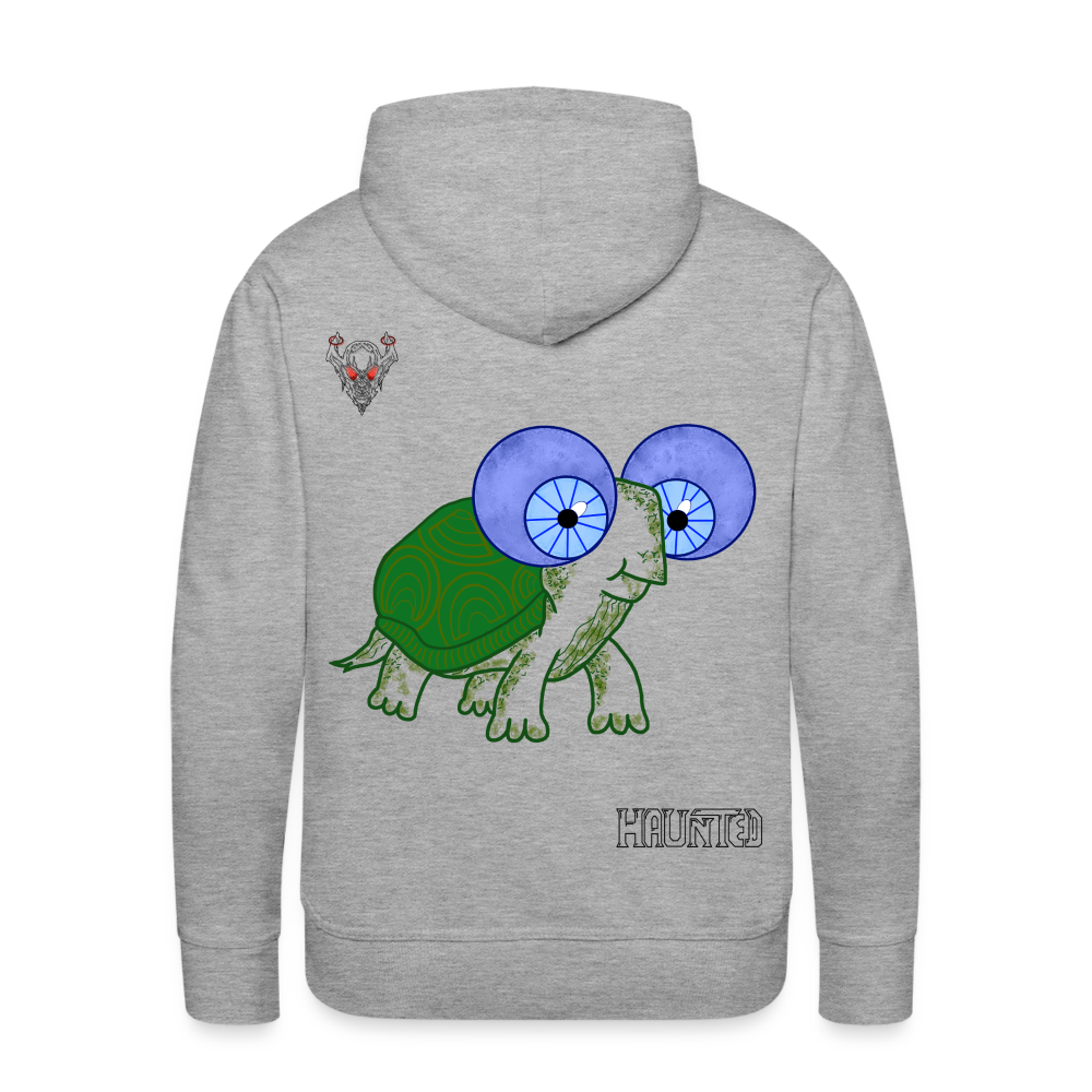Men Hoodie Turtle - Grau meliert