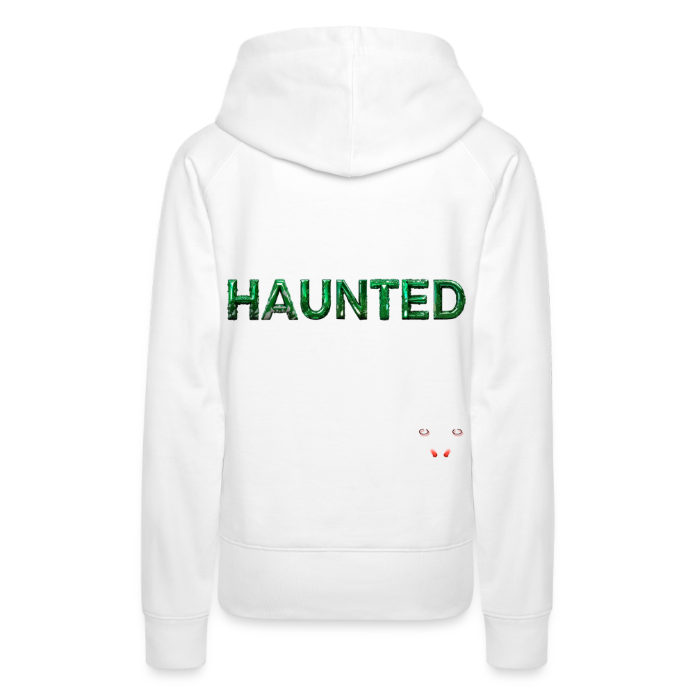 Women Hoodie Mystic Emerald Dew - Weiß