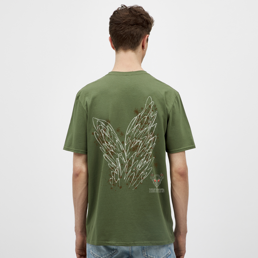 Men T-Shirt Brown Wings - Militärgrün