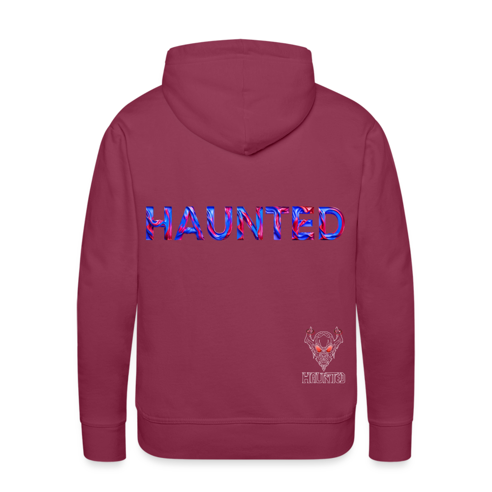 Men Hoodie Cosmic Flame Surge - Bordeaux