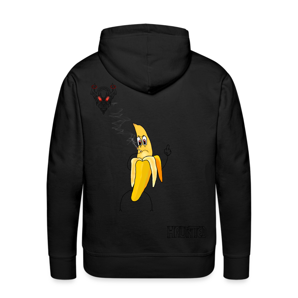 Man Hoodie Pissed Bananna - Schwarz