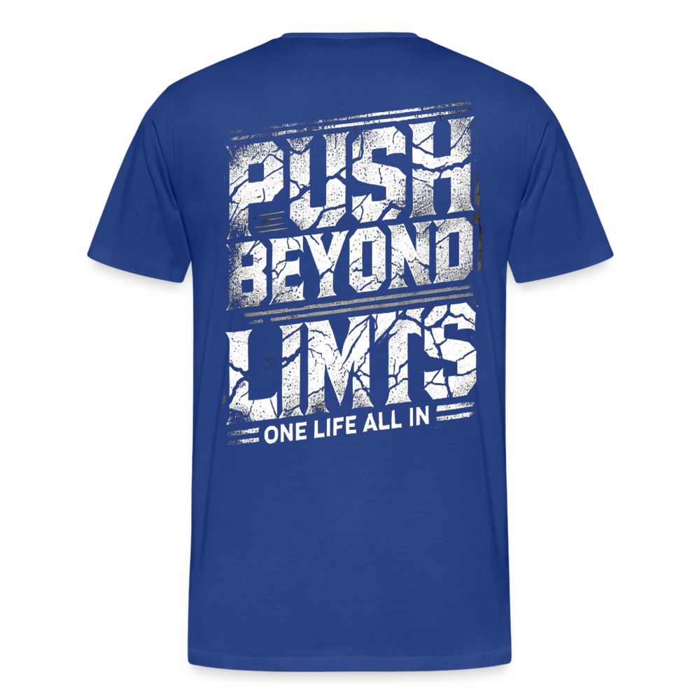 Men T-Shirt Push Beyond Limits - Königsblau
