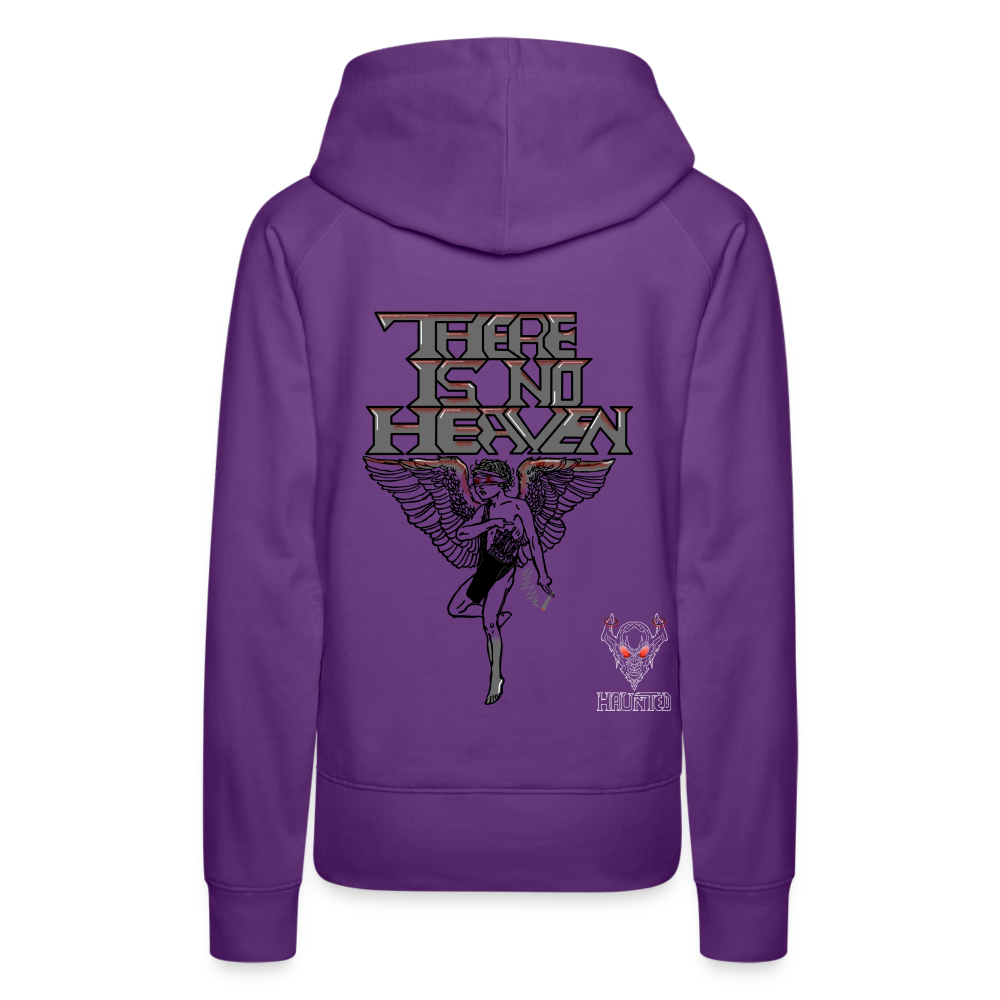 Woman Hoodie There Is No Heaven bloody - Purple