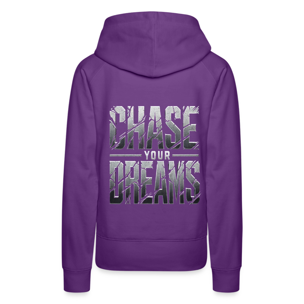 Women Hoodie Chase Your Dreams - Purple