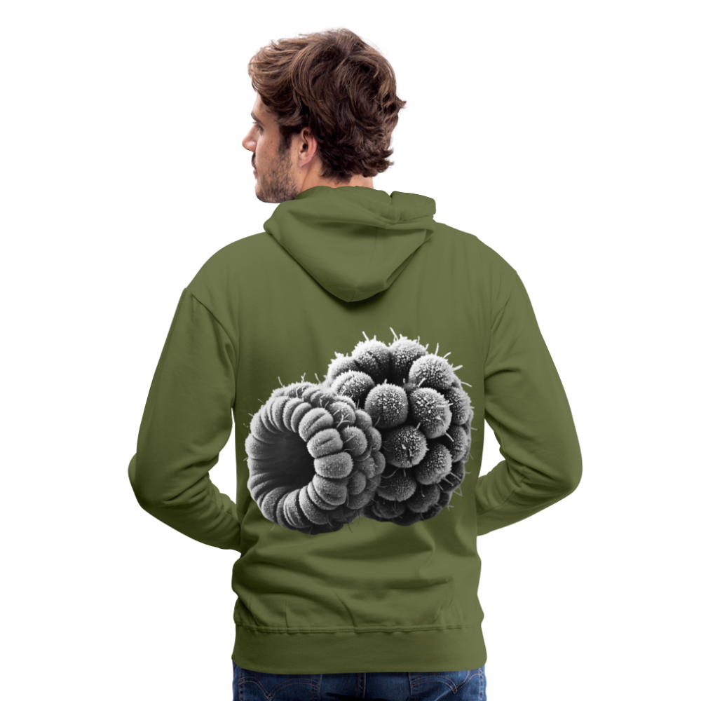 Men Hoodie Frozen Berries - Olivgrün