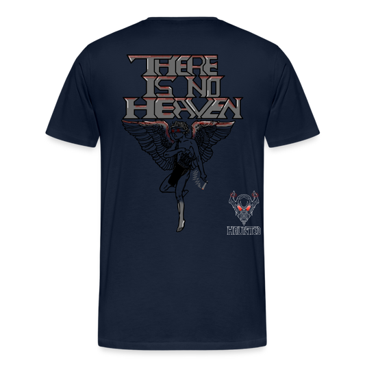 Men T-Shirt There Is No Heaven bloody - Navy