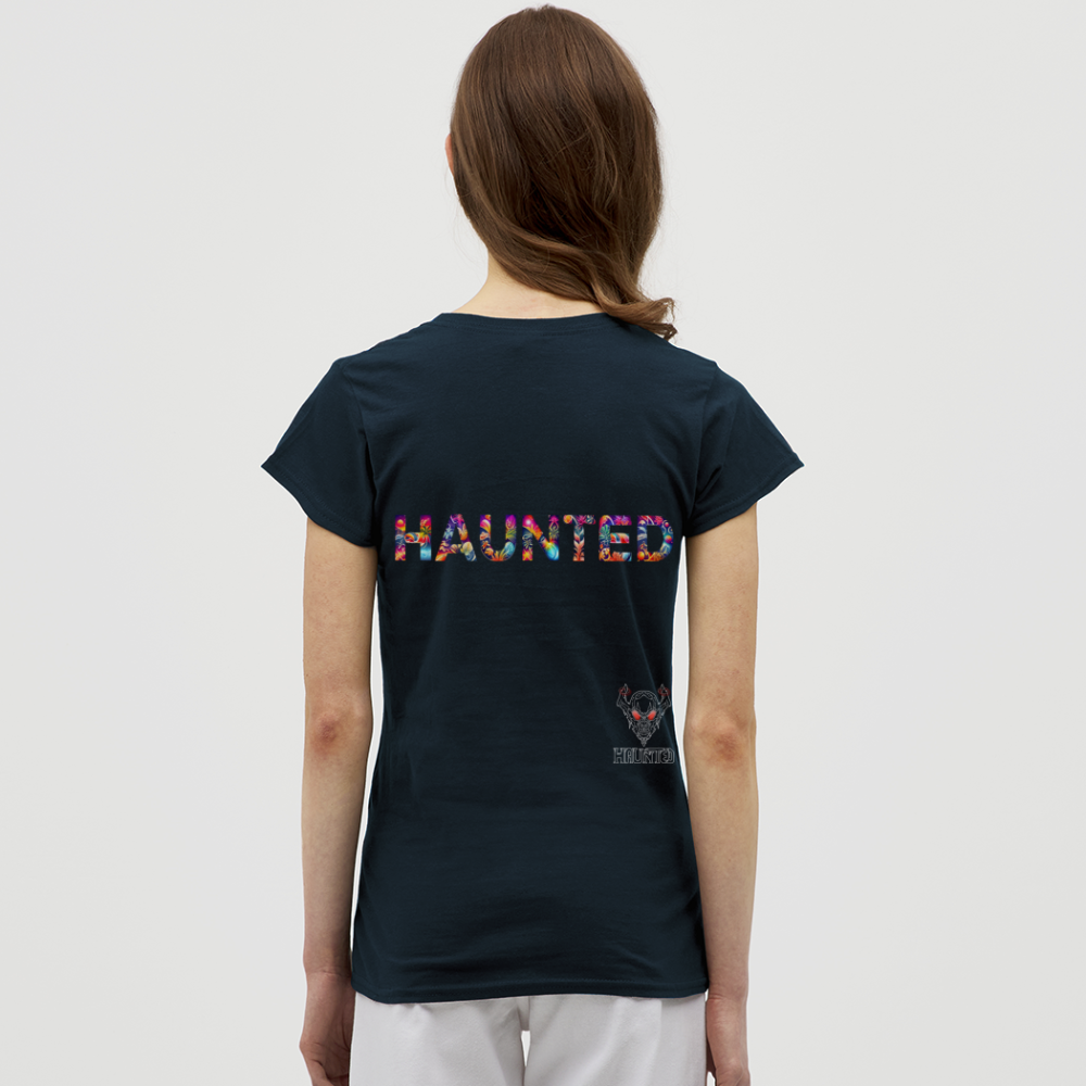 Women T-Shirt Amber Flame Essence - Navy