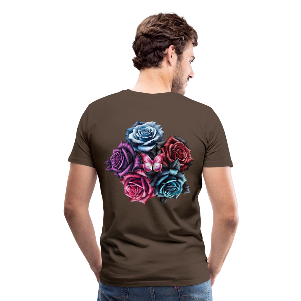 Men T-Shirt Rose Circle - Edelbraun