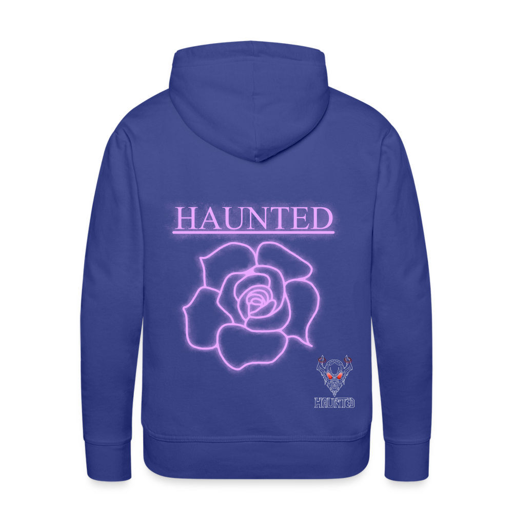 Men Hoodie Light Pink Neon Rose - Königsblau