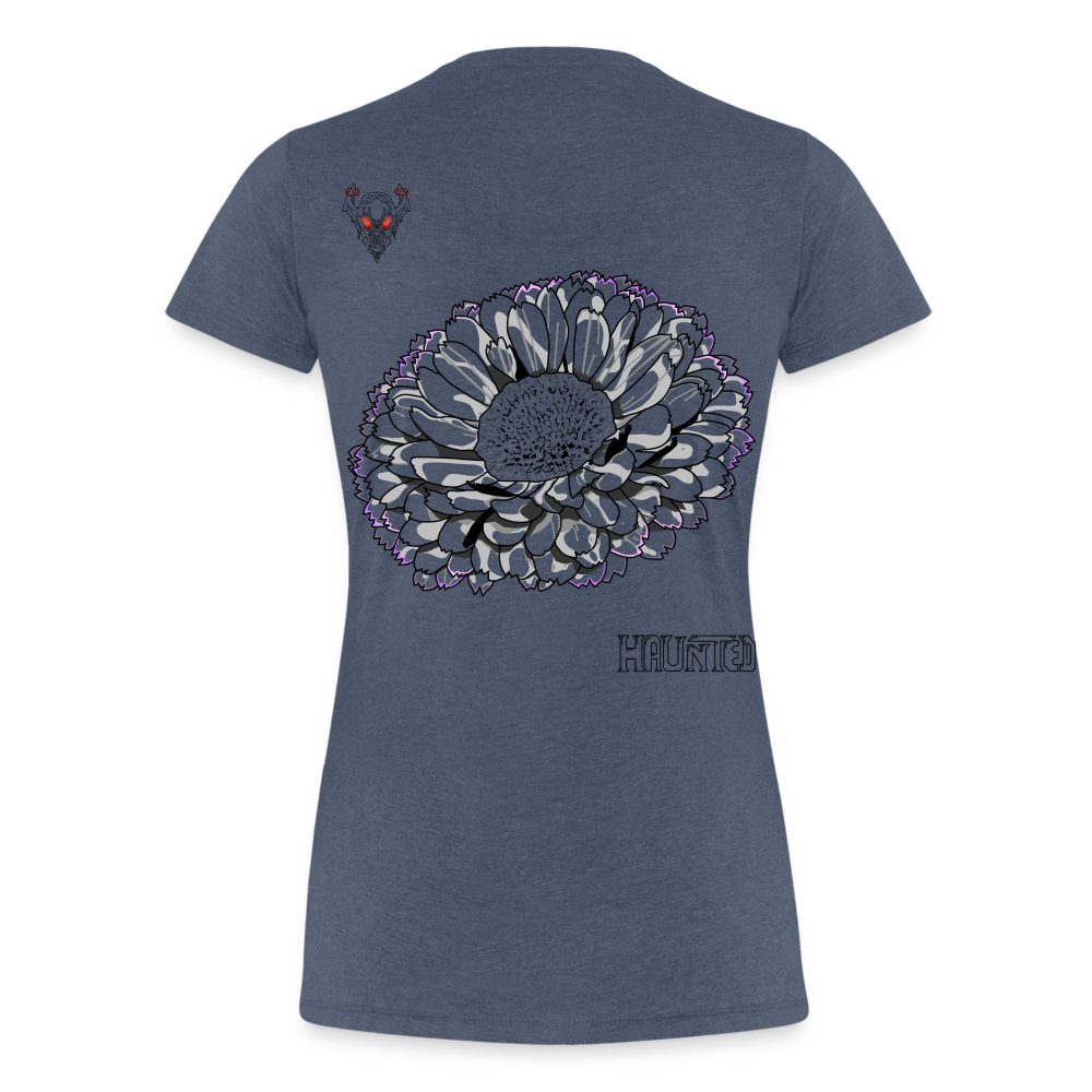 Woman T-Shirt Calendula - Blau meliert
