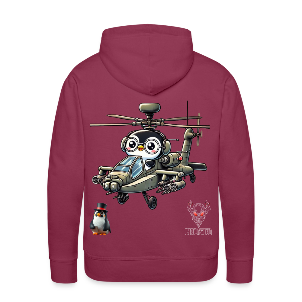 Men Hoodie KasPenguin in Apache - Bordeaux