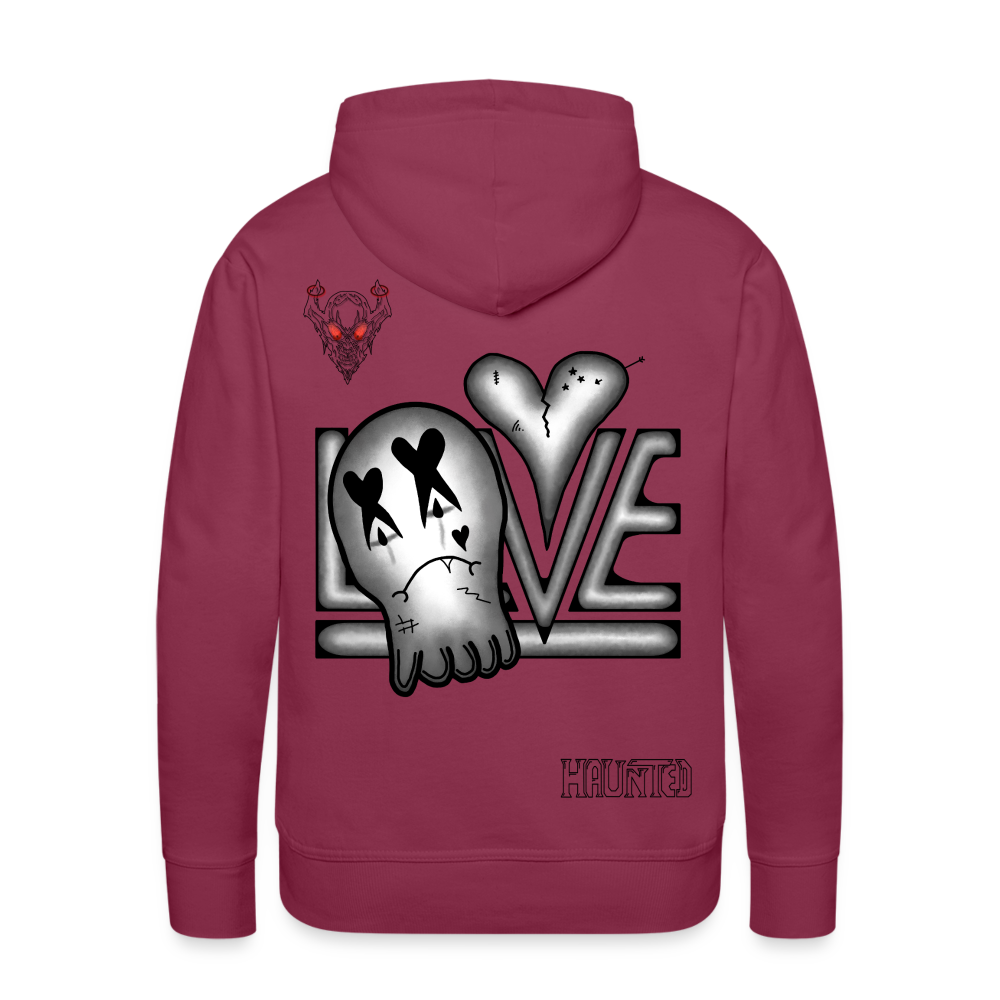 Man Hoodie LOVE - Bordeaux