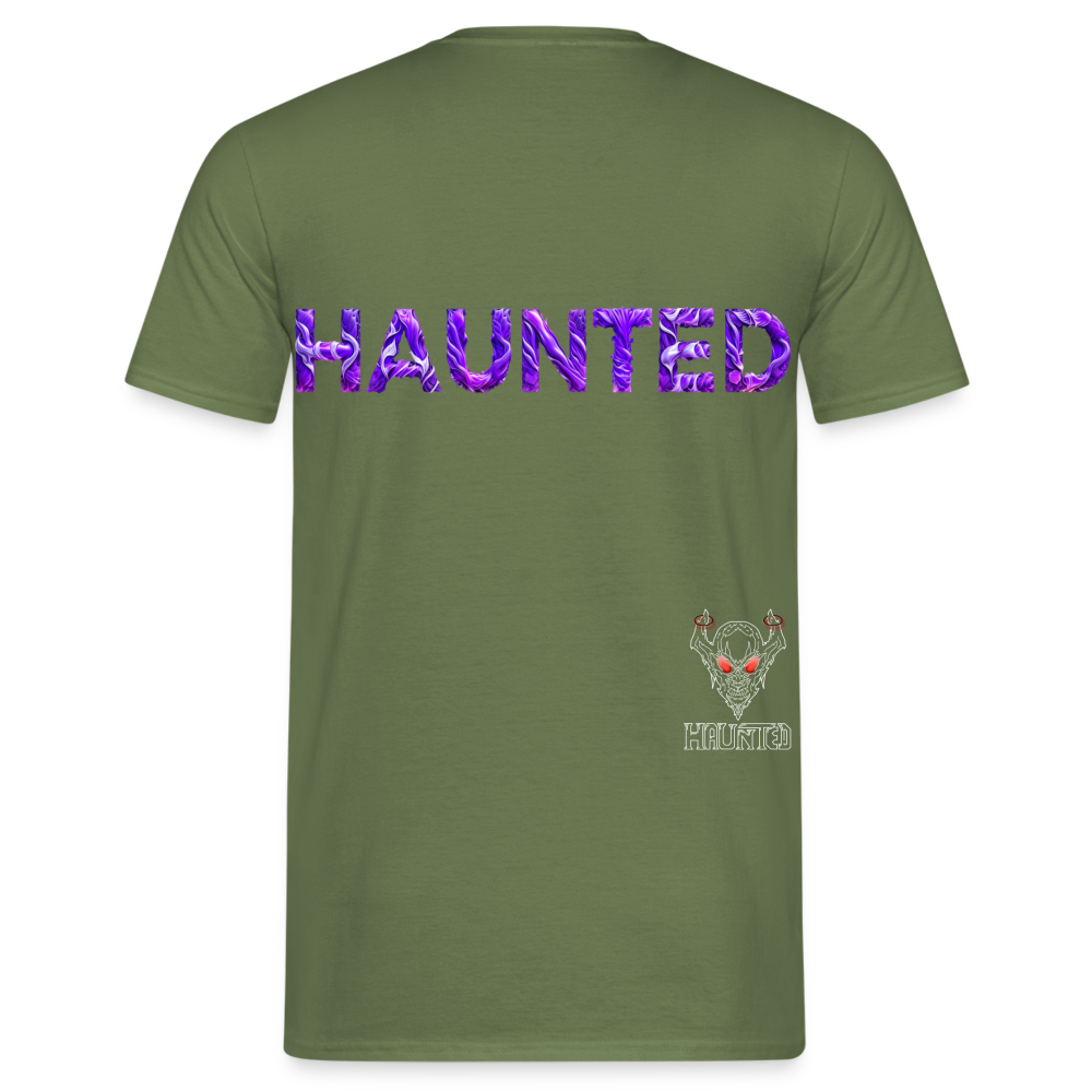 Men T-Shirt Violet Whispers Essence - Militärgrün