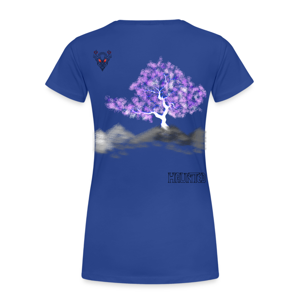 Woman T-Shirt Cherry Blossom - Königsblau