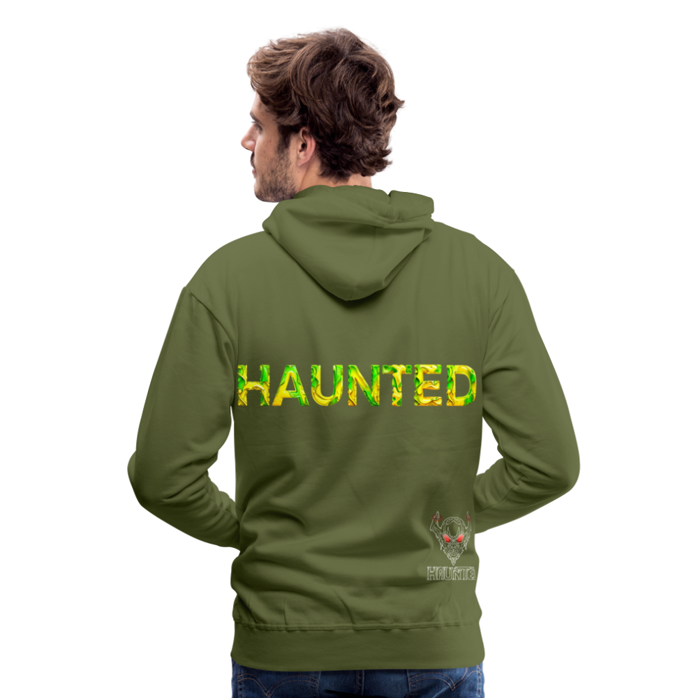 Men Hoodie Citrus Jungle Splash - Olivgrün