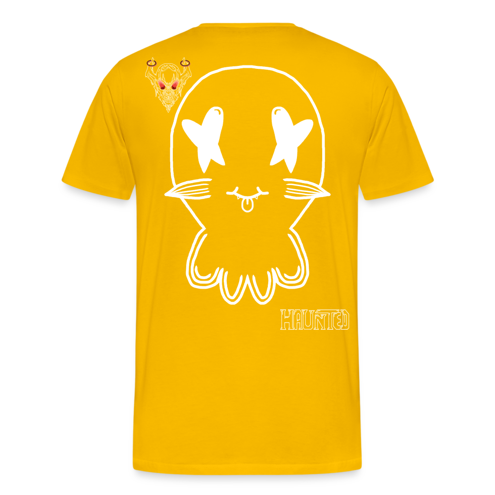 Man T-Shirt Ghost No Doodle Light - Sonnengelb