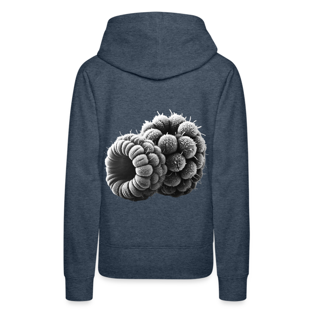 Women Hoodie Frozen Berries - Jeansblau