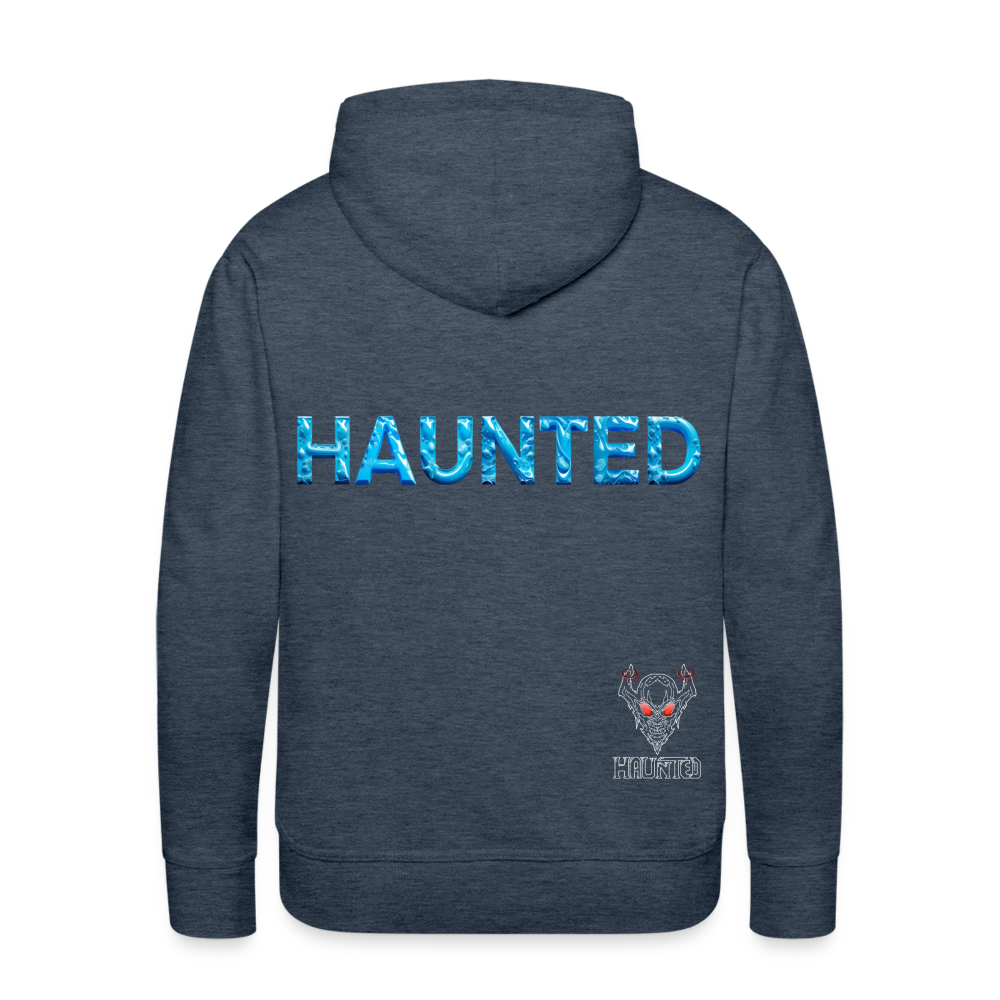 Men Hoodie Aqua Spirit Flow - Jeansblau