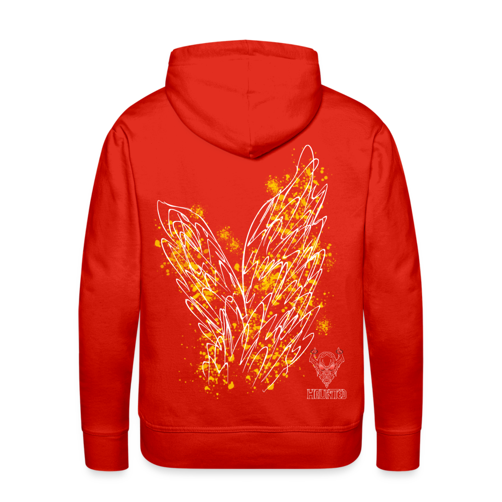 Men Hoodie Yellow Wings - Rot