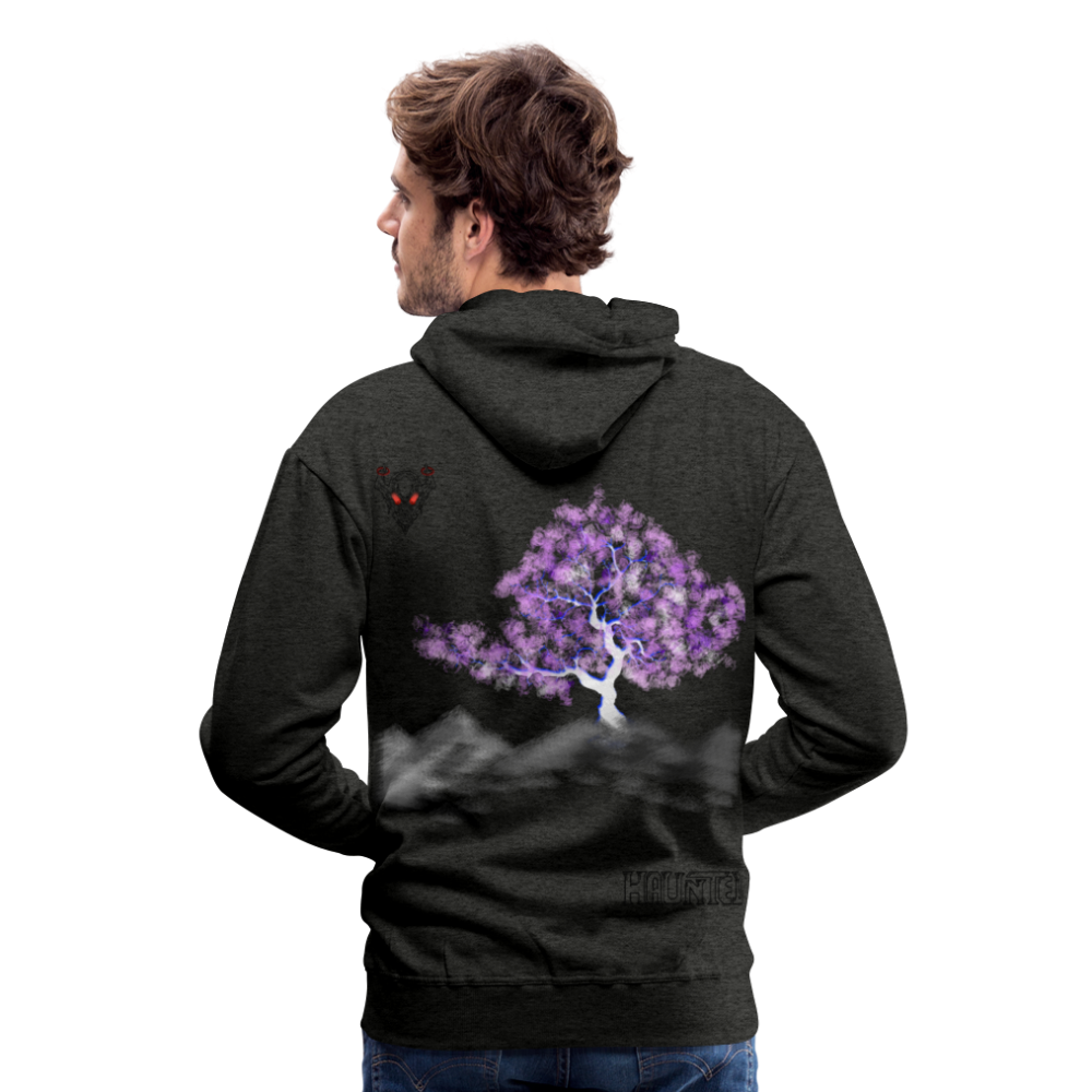 Man Hoodie Cherry Blossom - Anthrazit
