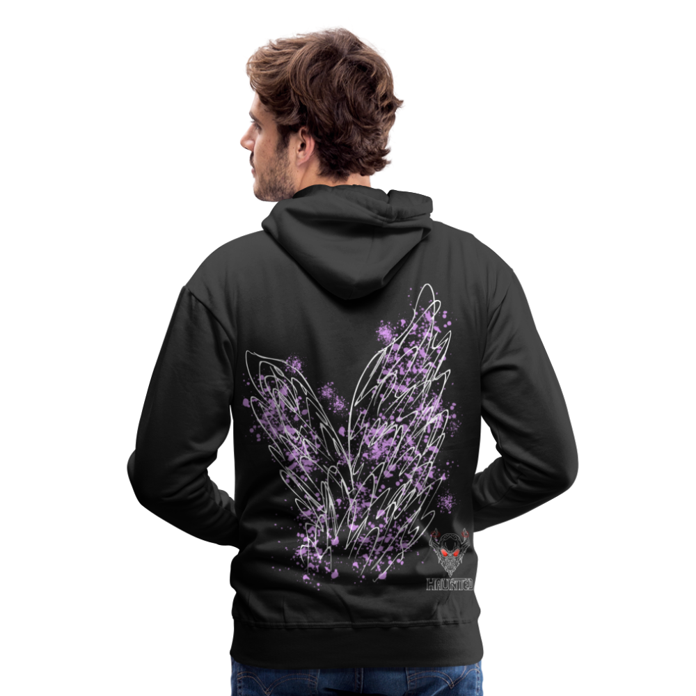 Men Hoodie Light Purple Wings - Schwarz