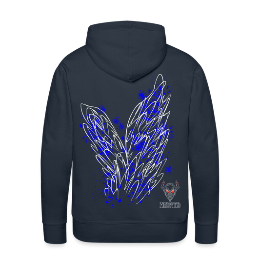 Men Hoodie Blue Wings - Navy