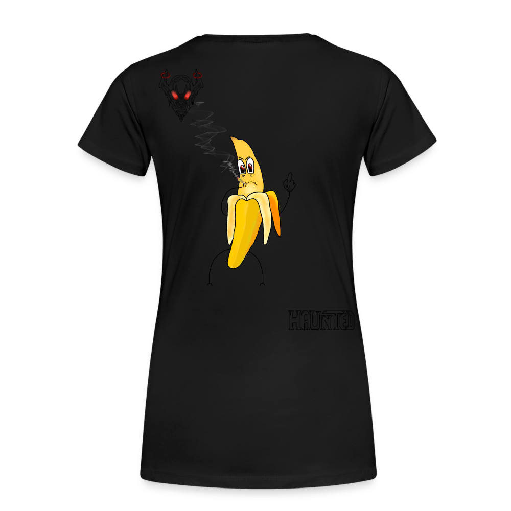 Woman T-Shirt Pissed Bananna - Schwarz