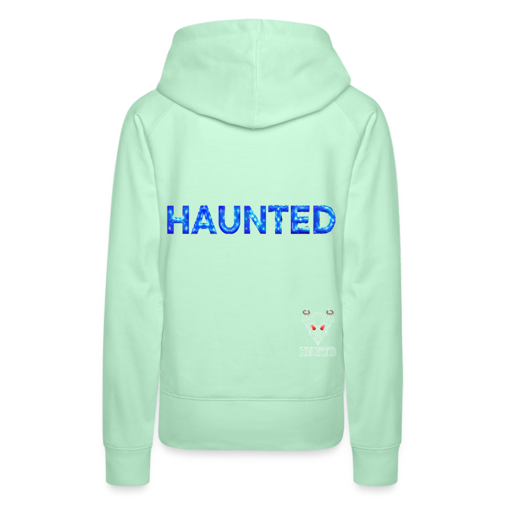 Women Hoodie Stellar Pulse Elixir - helles Mintgrün