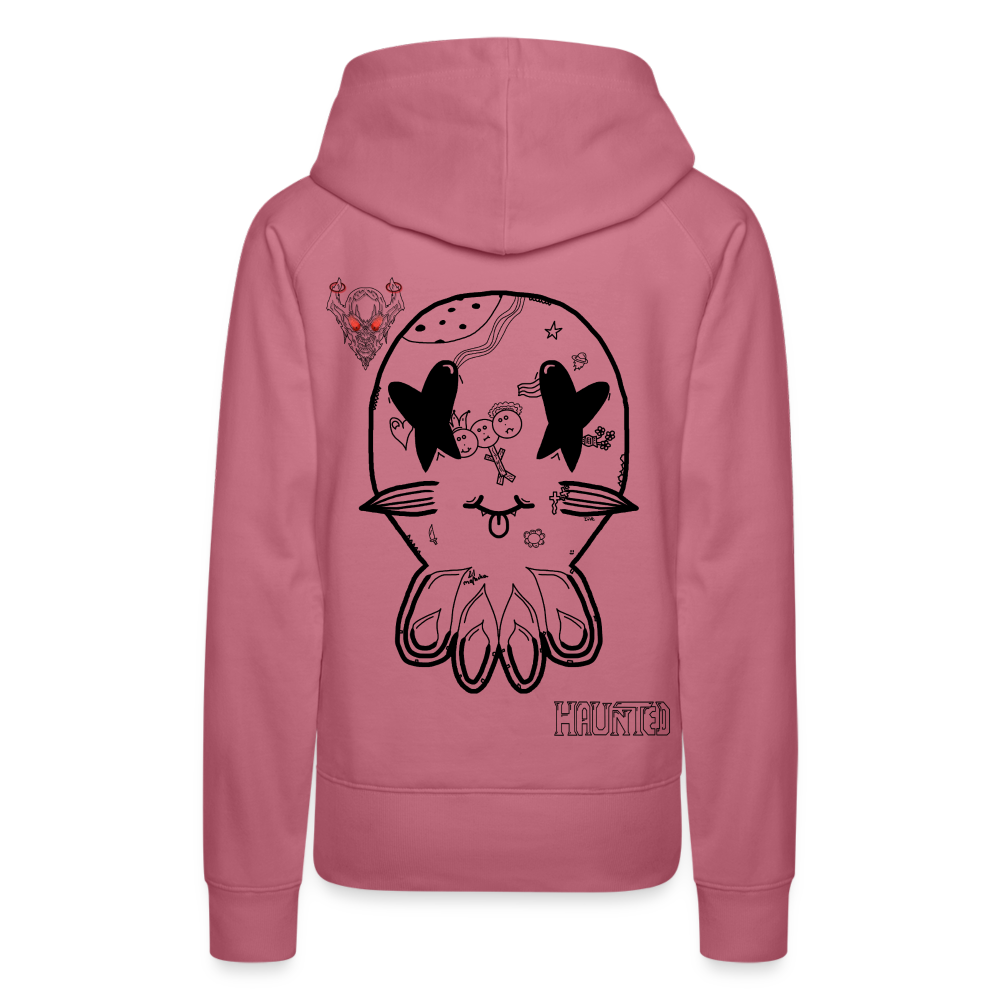 Woman Hoodie Ghost Doodle Dark - Malve