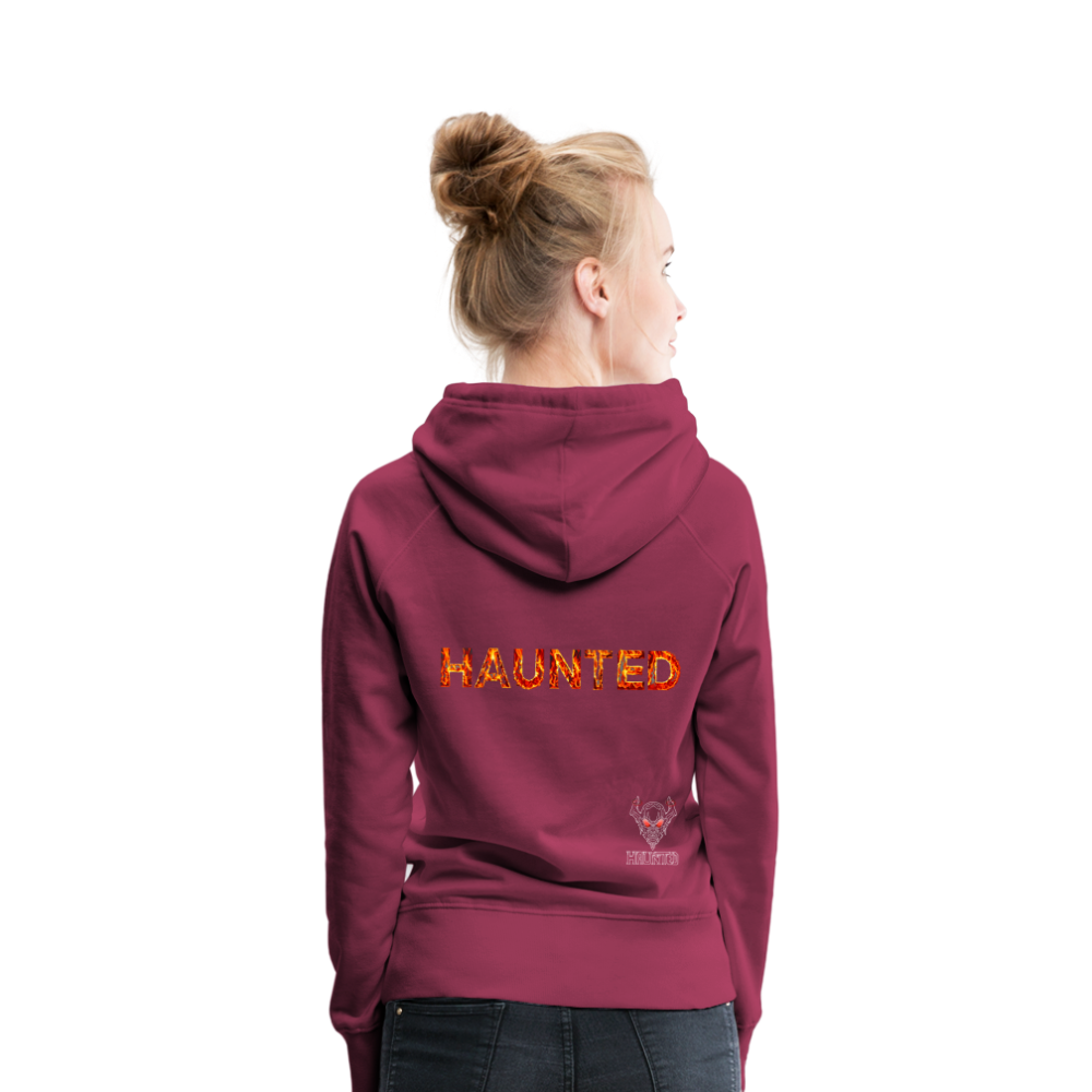 Women Hoodie Blazing Ember Fury - Bordeaux