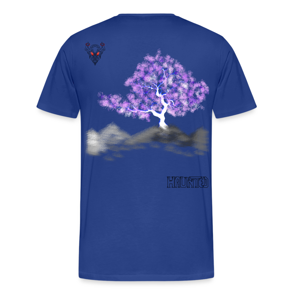 Man T-Shirt Cherry Blossom - Königsblau