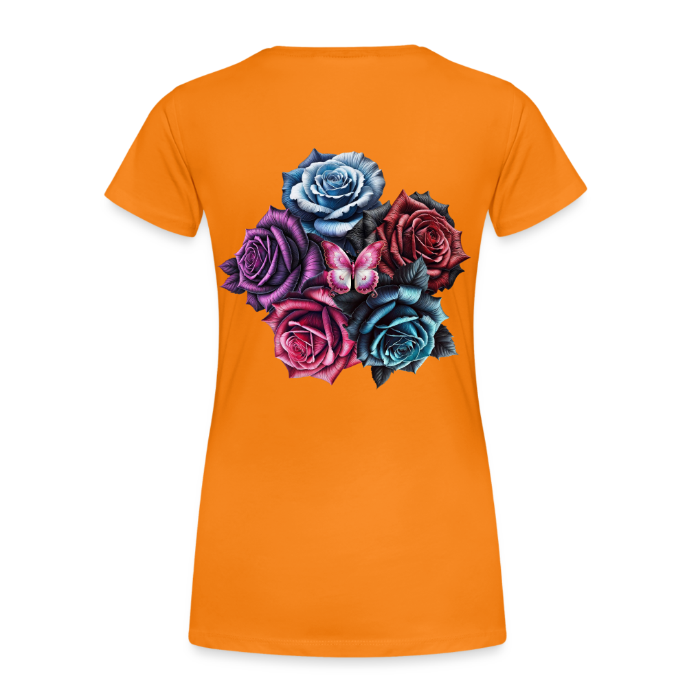 Women T-Shirt Rose Circle - Orange