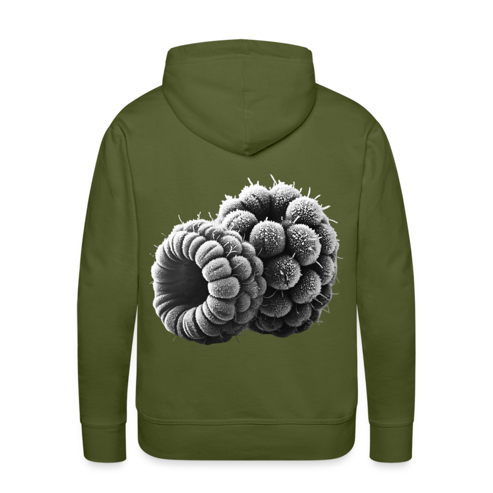 Men Hoodie Frozen Berries - Olivgrün