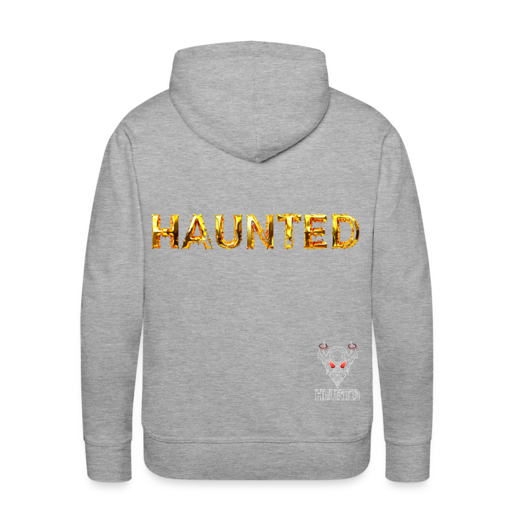 Men Hoodie Molten Gold Luxe - Grau meliert