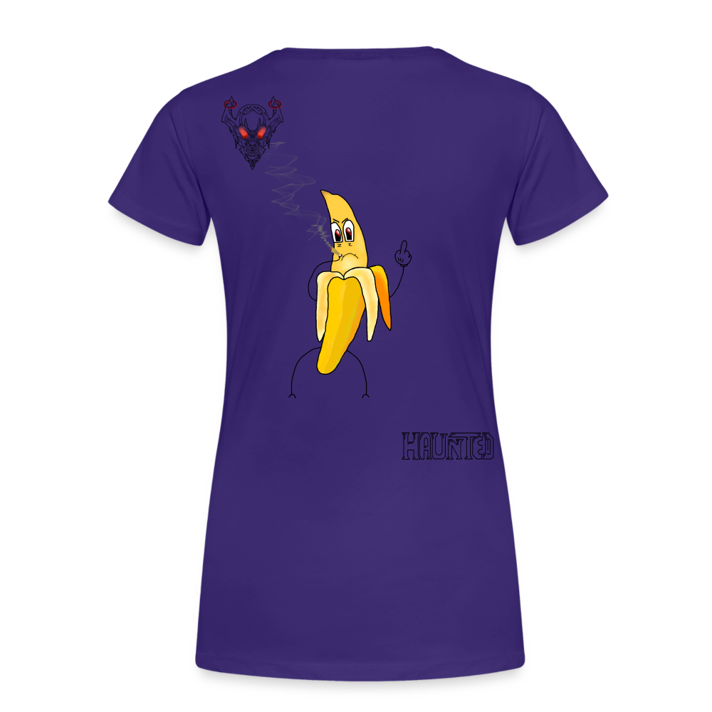 Woman T-Shirt Pissed Bananna - Lila