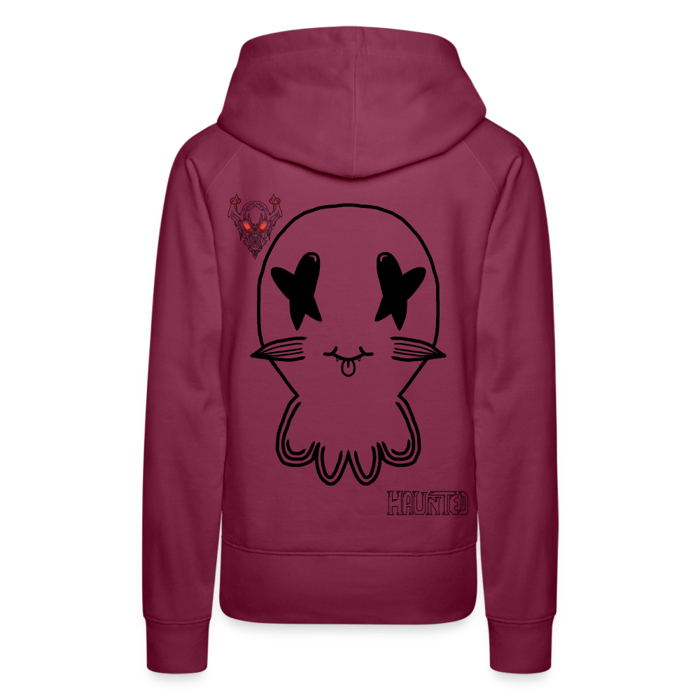 Woman Hoodie Ghost No Doodle Dark - Bordeaux