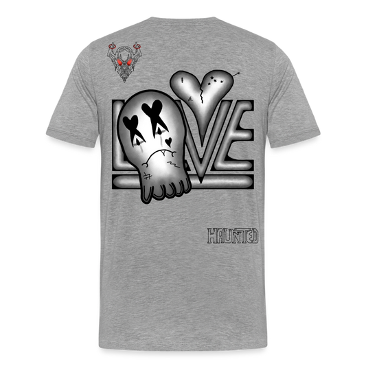 Man T-Shirt LOVE - Grau meliert