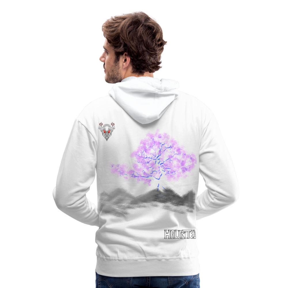 Man Hoodie Cherry Blossom - Weiß
