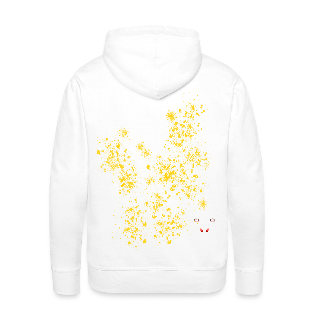 Men Hoodie Yellow Wings - Weiß