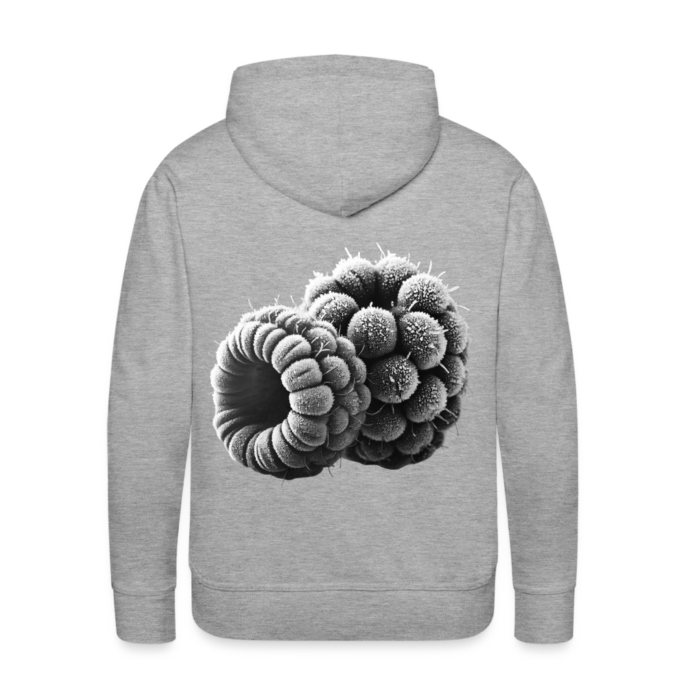 Men Hoodie Frozen Berries - Grau meliert